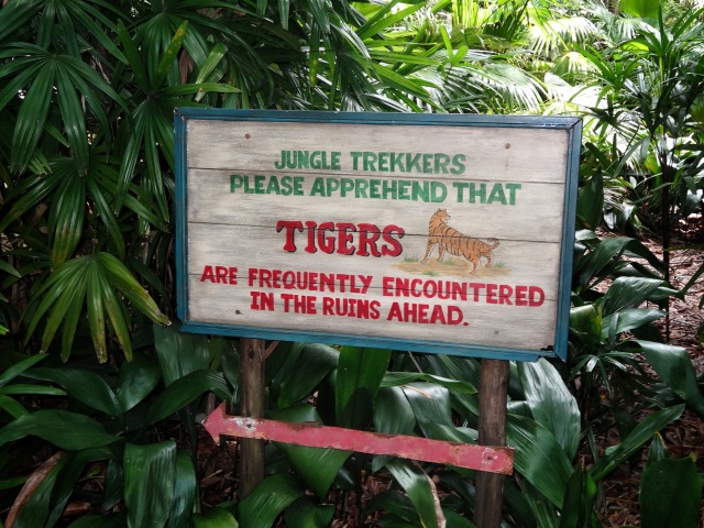 Animal Kingdom tiger sign